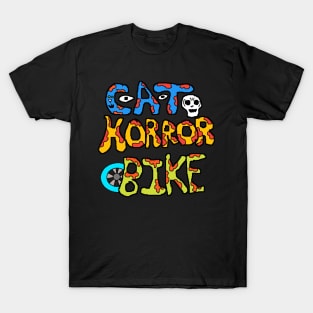 cat horror bike T-Shirt